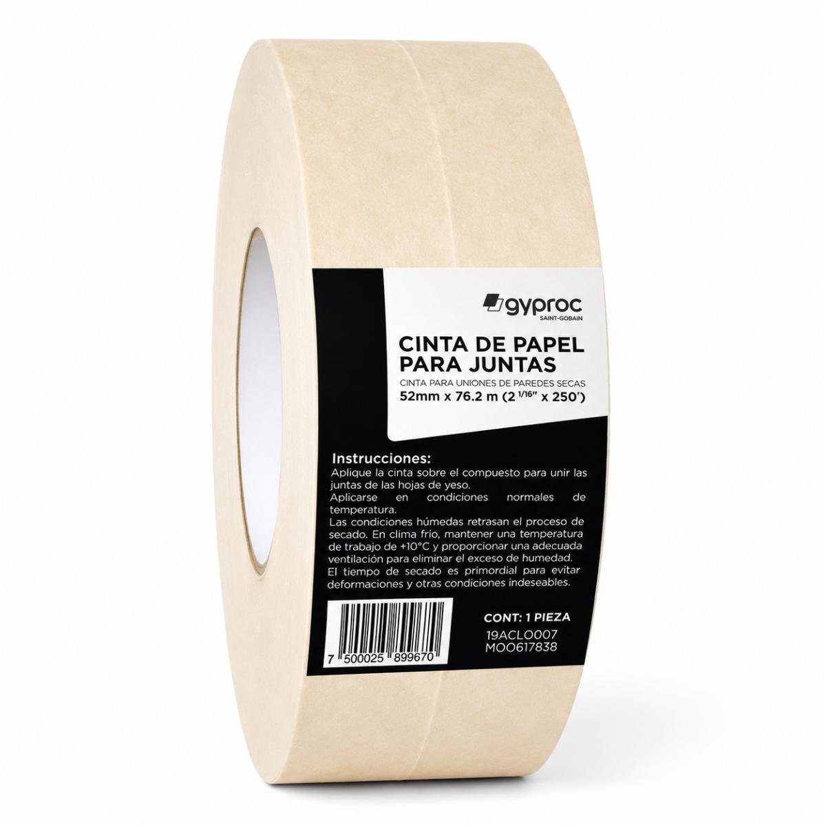 Plaka cinta de papel 76.2 m rollo
