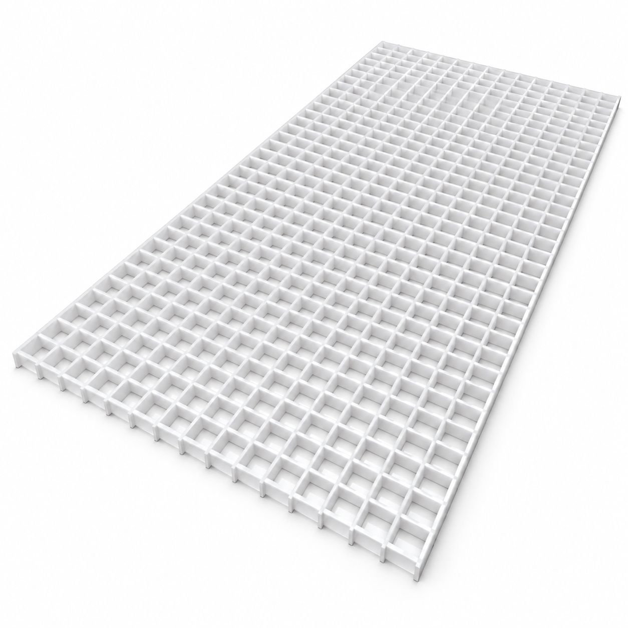 Rejilux Plastico blanco de .61 x 1.22 m